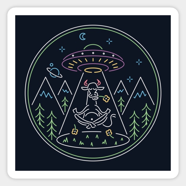 Meditation Elevation Sticker by RyanRagnini